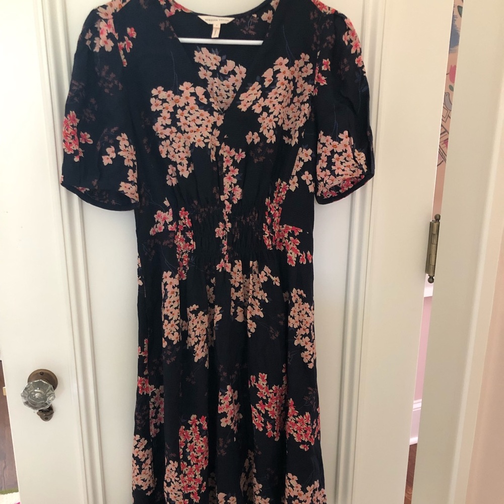 Rebecca Taylor short sleeve floral dress